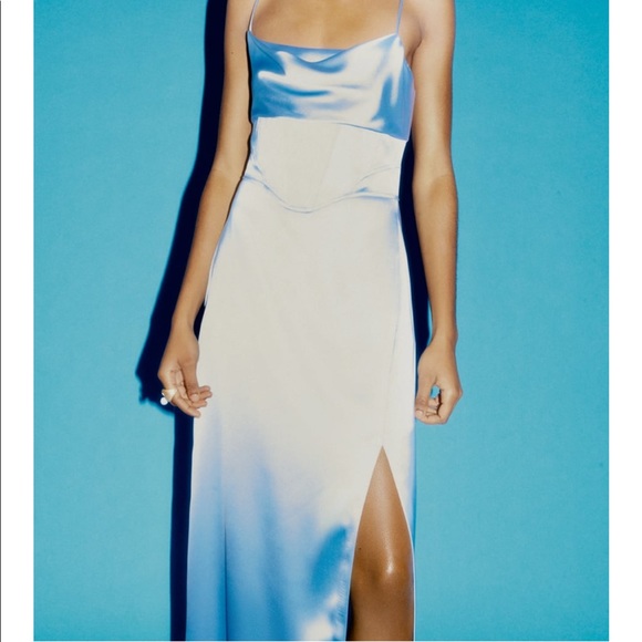 ZARA NWT CORSETRY SLIP DRESS - Picture 3 of 11